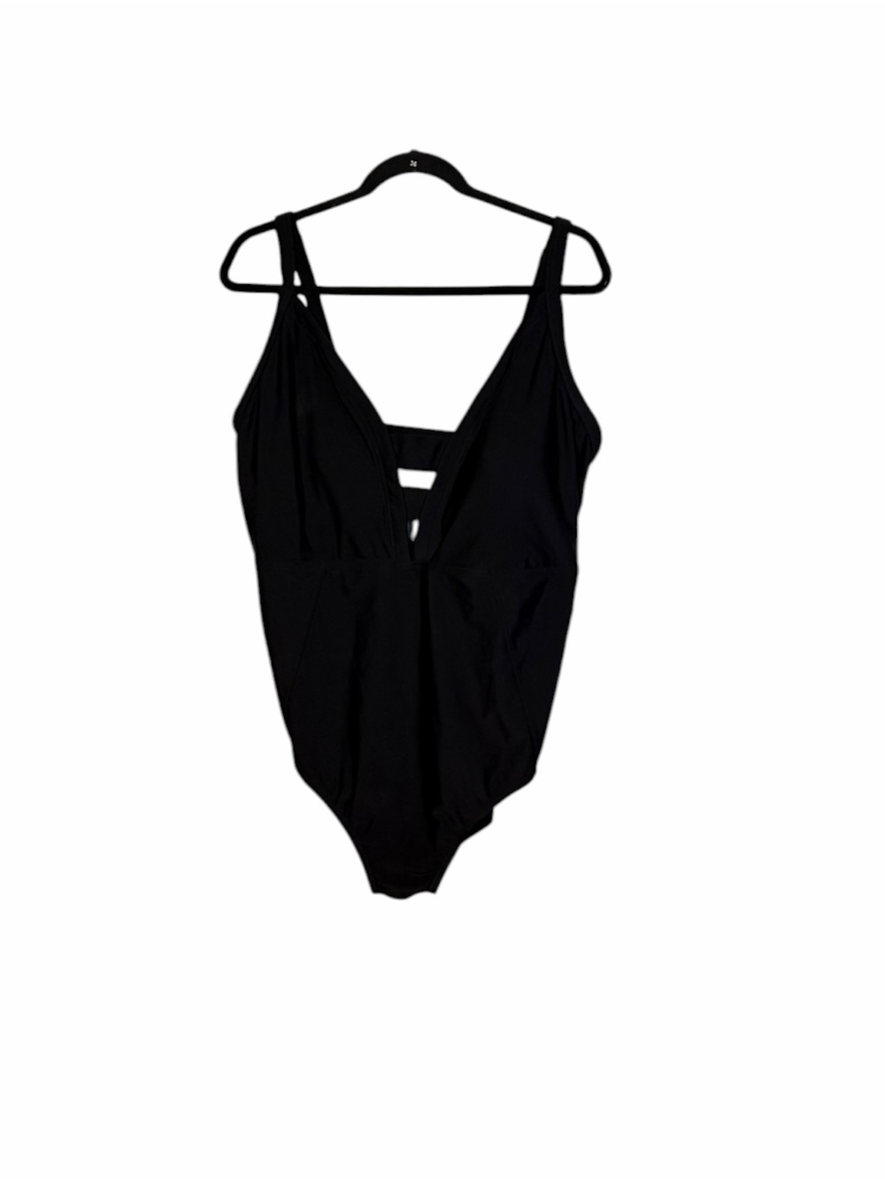 Speedo Black One-Piece Swimsuit with Logo Tag